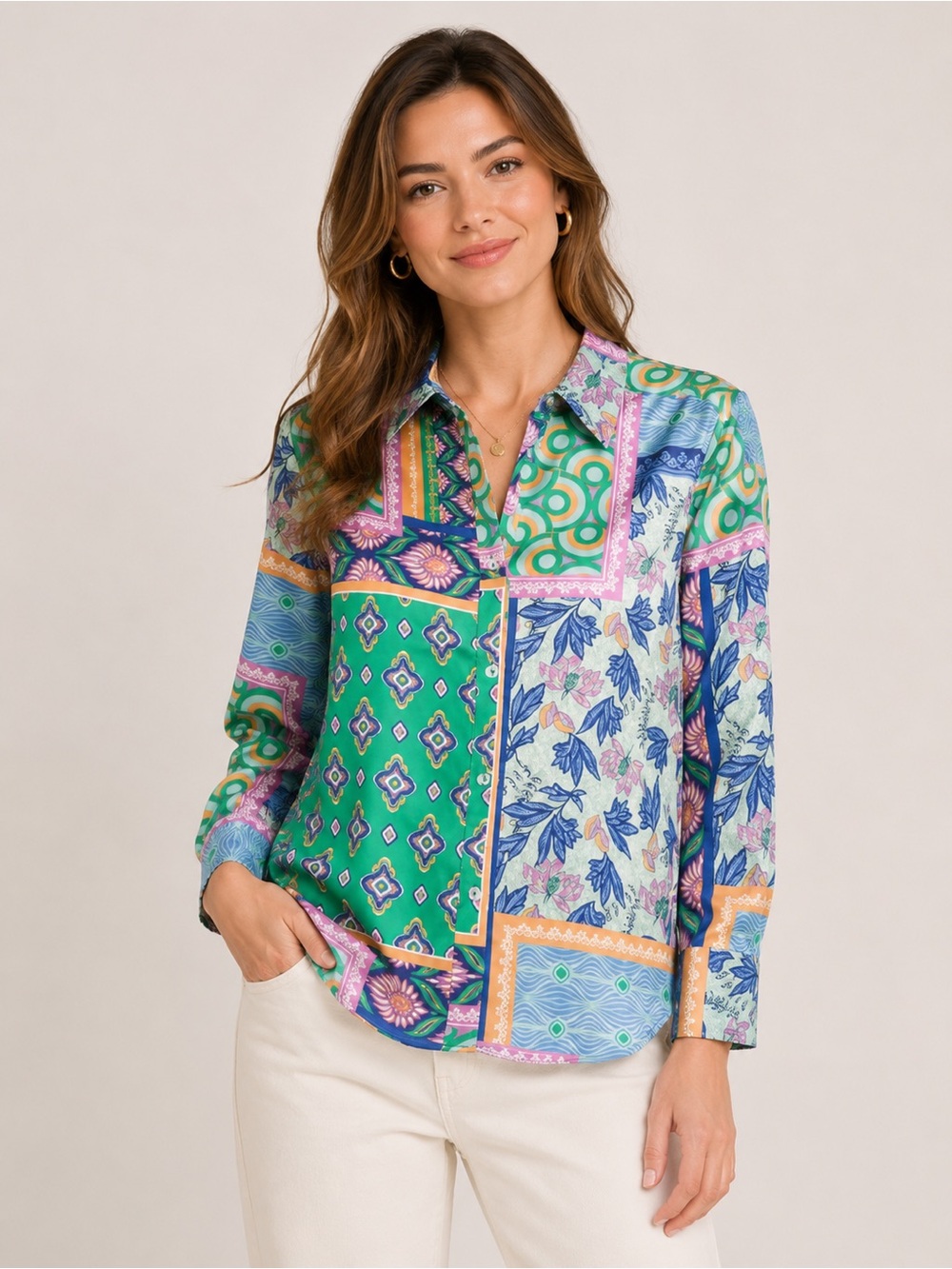 🎉LAST PIECE 🎉 RACHEL ZOE Long Sleeve Tunic Shirt